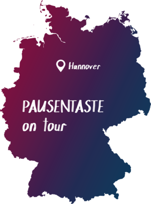 Deutschlandkarte mit Pin und Kennzeichnung in Hannover