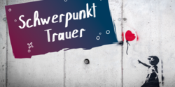 Graffiti eines Mädchens mit Herzluftballon, der ihr aus der Hand fliegt.